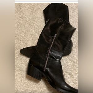 Zara knee-high cowboy boots